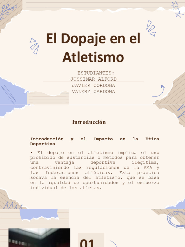 El Dopaje en El Atletismo | PDF | Dopaje en el deporte | Deporte del ...
