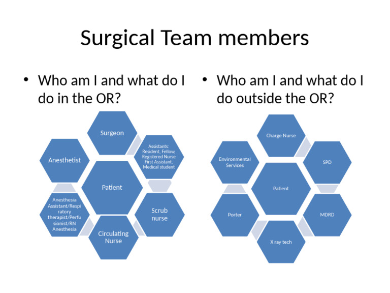 Roles in the Surgical Team Explained | PDF
