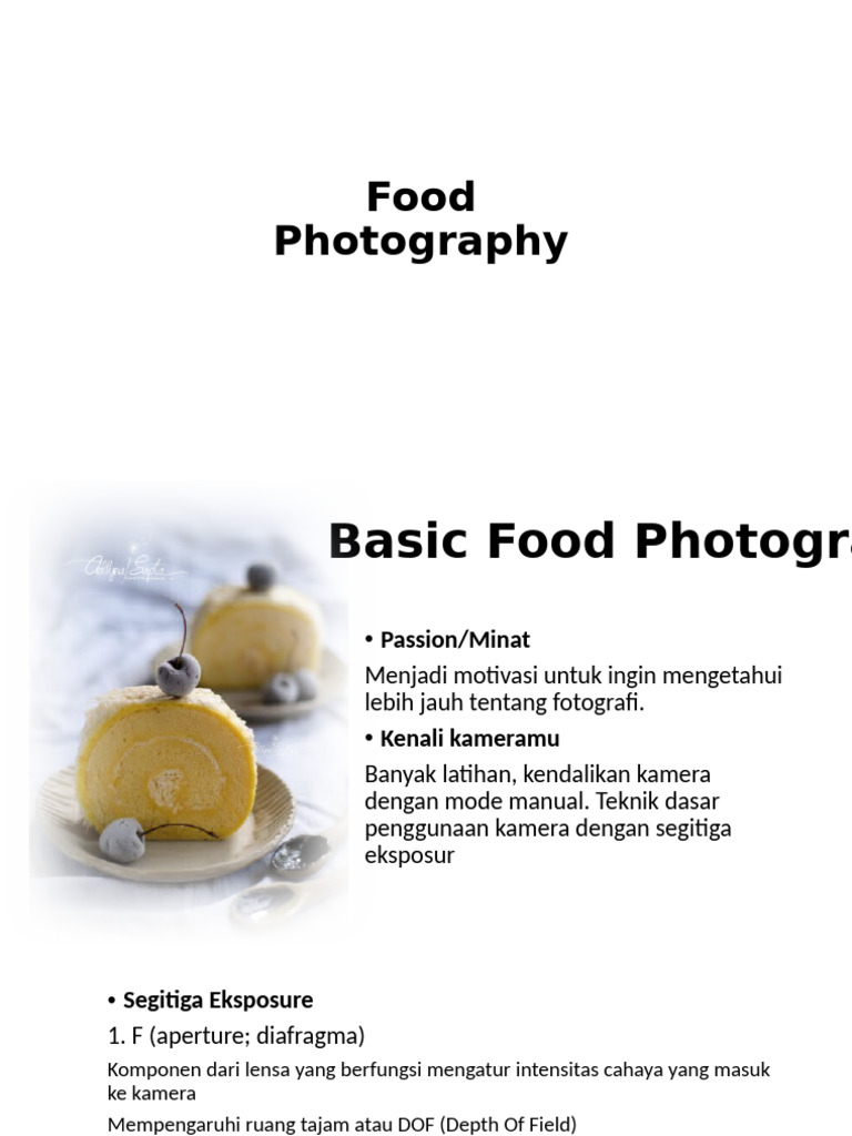 Basic Food Photography | PDF