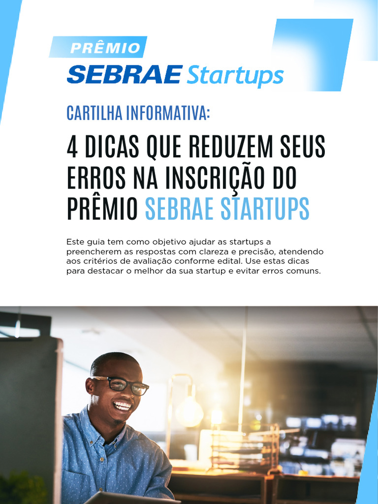Dicas para Inscrição no Prêmio Sebrae | PDF | Empresa Startup ...