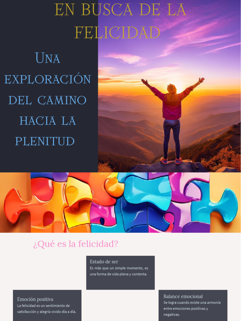 Camino hacia la felicidad plena | PDF | Felicidad | Las emociones