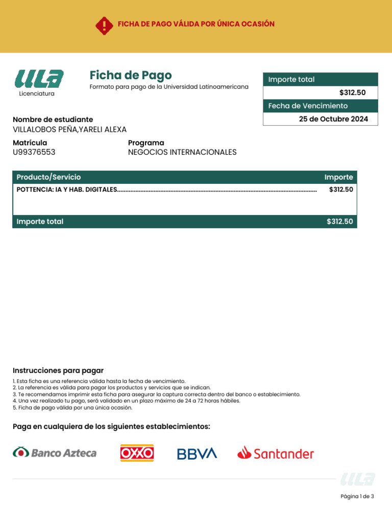 Ficha de Deposito de Pago 2 | PDF | Bancos