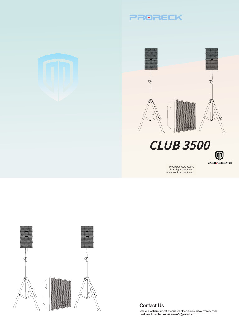 Proreck Club 3500 Manuals | PDF