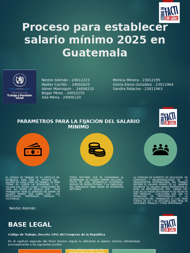 Salario Mínimo 2025 en Guatemala: Proceso y Normativa | PDF | Salario ...