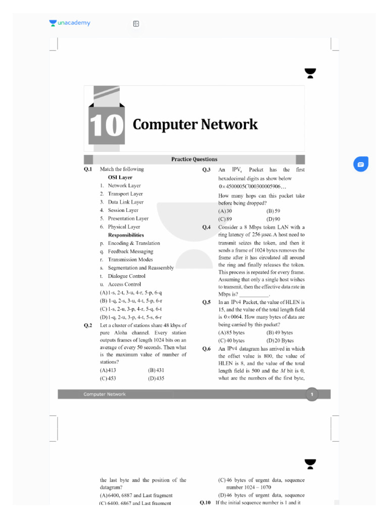 CN GATE Notes | PDF