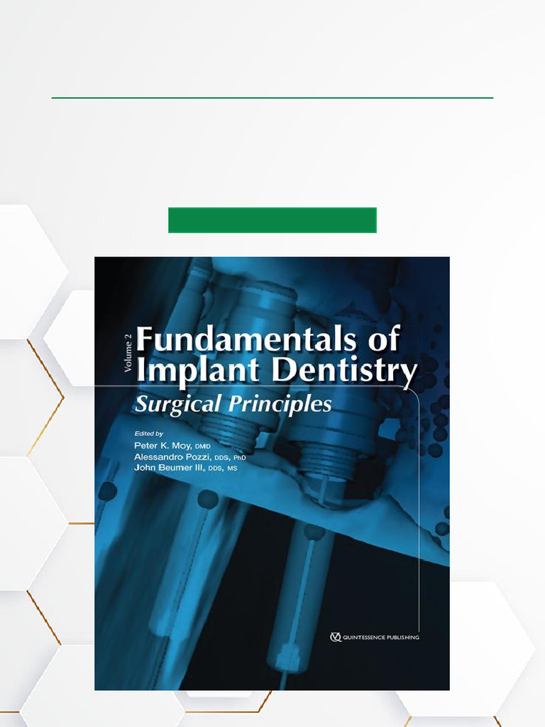 Surgical Principles in Implant Dentistry | PDF | Dental Implant | Dentistry