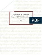 Operations of Act Invest, Analysis of EU Policies &amp Their Impact