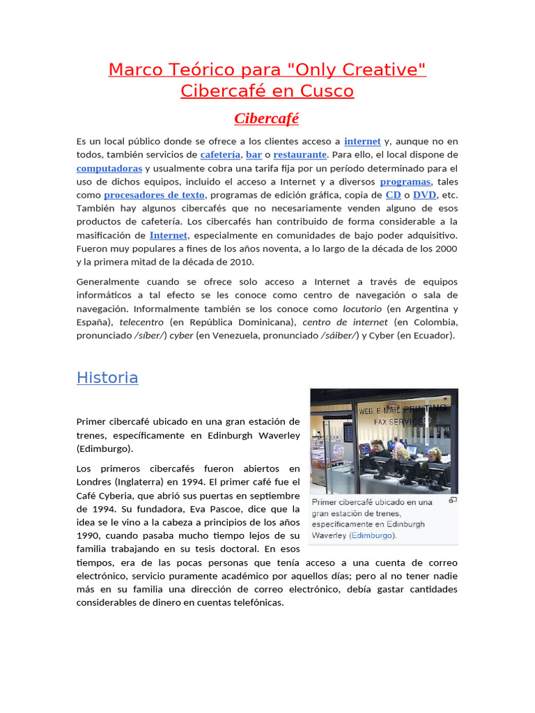 Marco Teórico para | PDF | Informática