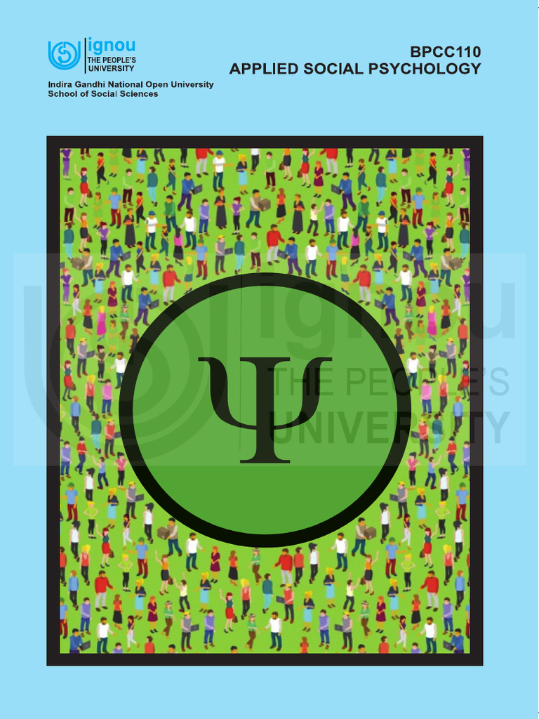 BPCC-110 Applied Social Psychology Overview | PDF | Psychology | Social ...