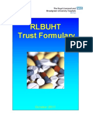 Trust Formulary Analgesic Opioid