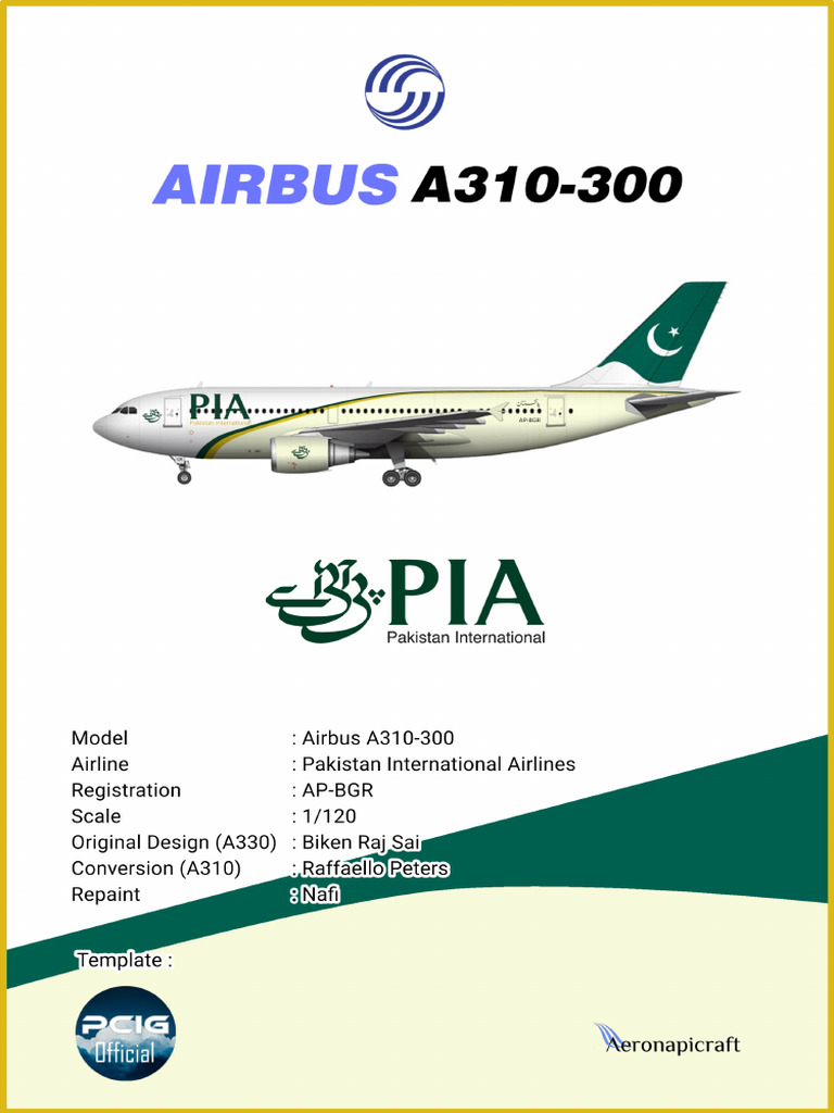 Airbus A310-300 PIA | PDF