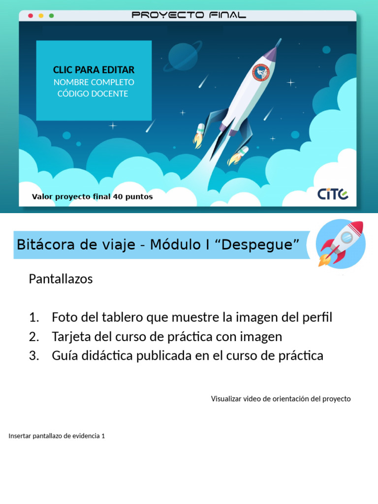 Bitácora de Proyecto Final Educativo | PDF