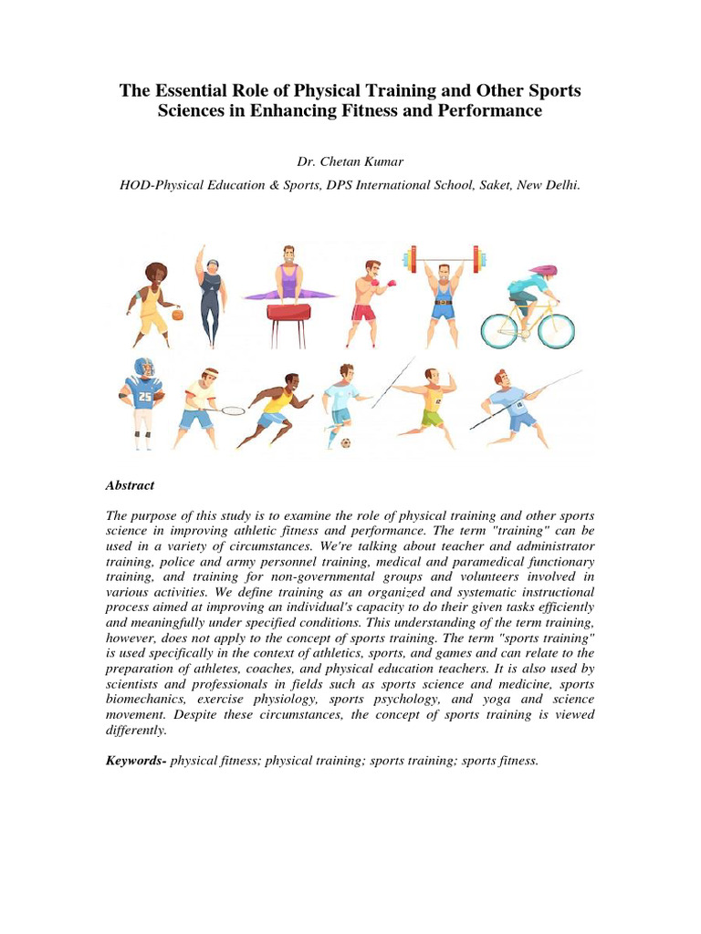 Enhancing Athletic Performance Through Training | PDF | Physical ...