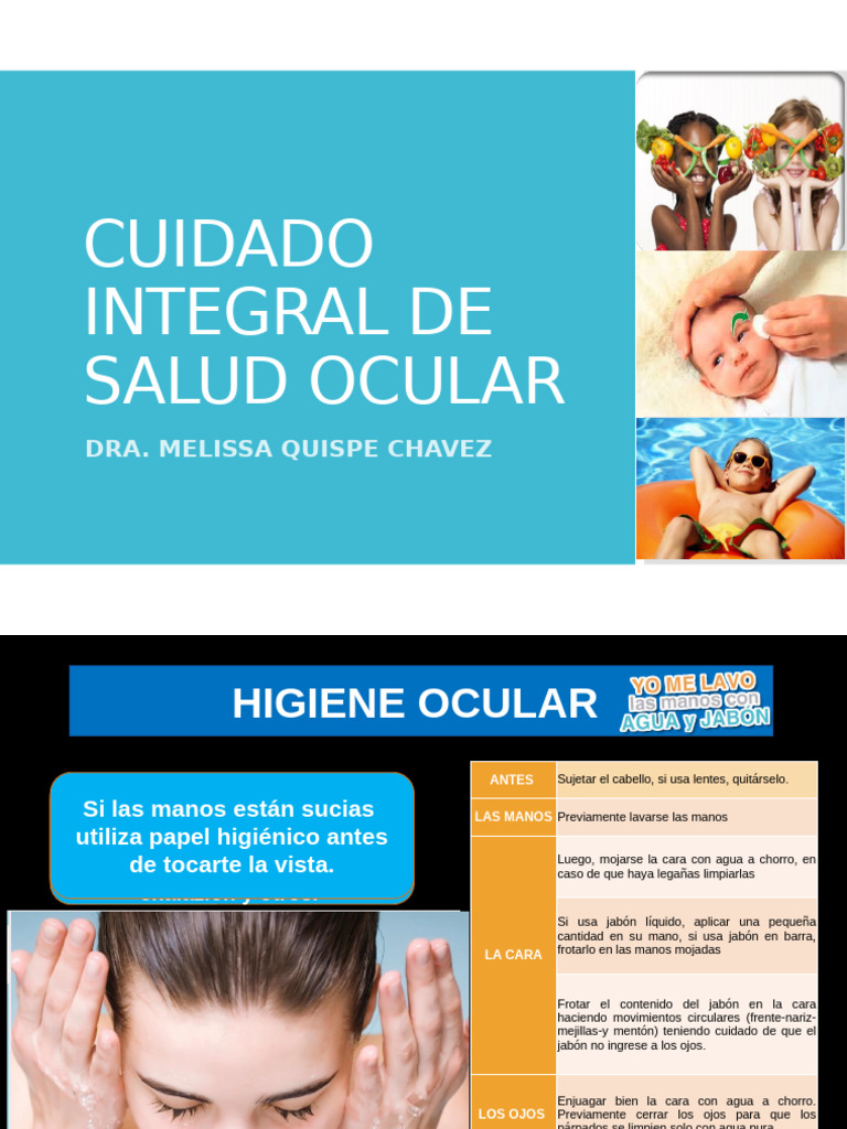Cuidado Integral de la Salud Ocular | PDF | Ojo | Lavado de manos