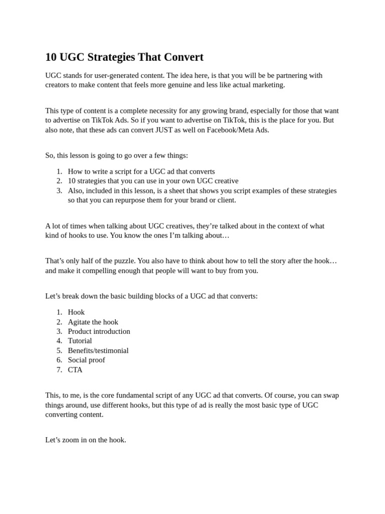 03-10 UGC Strategies That Convert | PDF | Mass Media | Human Communication