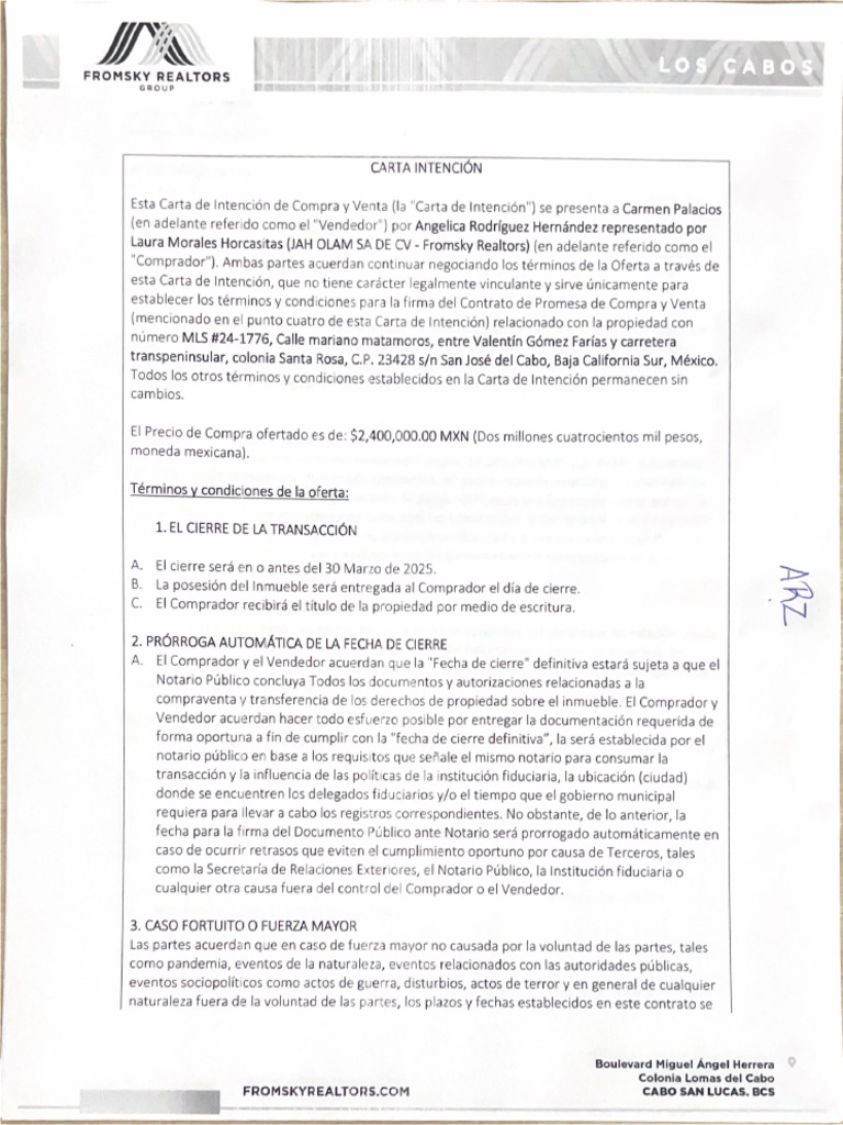 Carta Intención | PDF