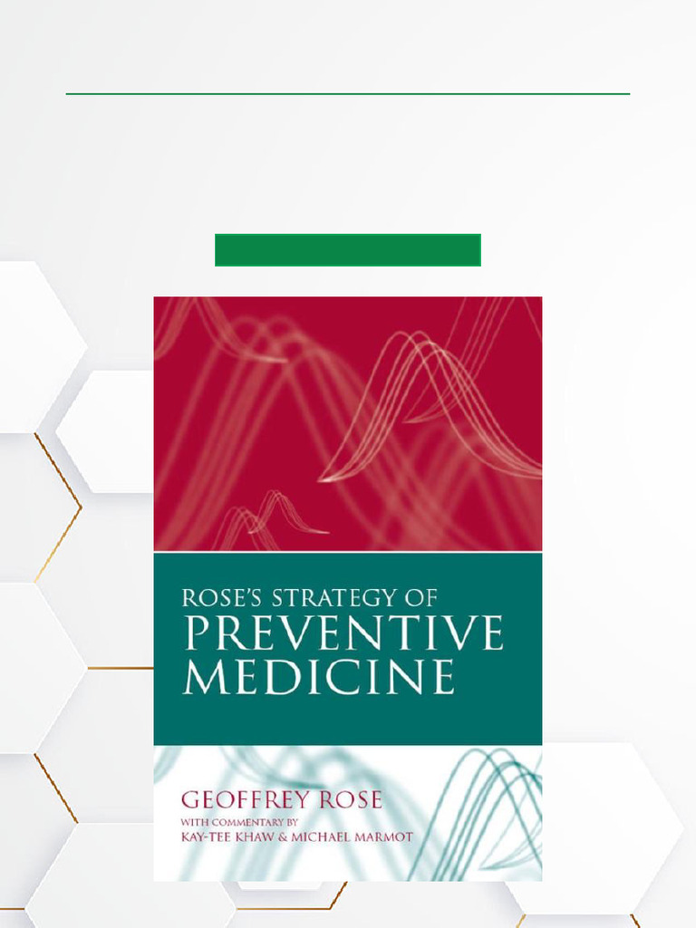 Geoffrey Rose's Preventive Medicine Insights | PDF | Epidemiology ...