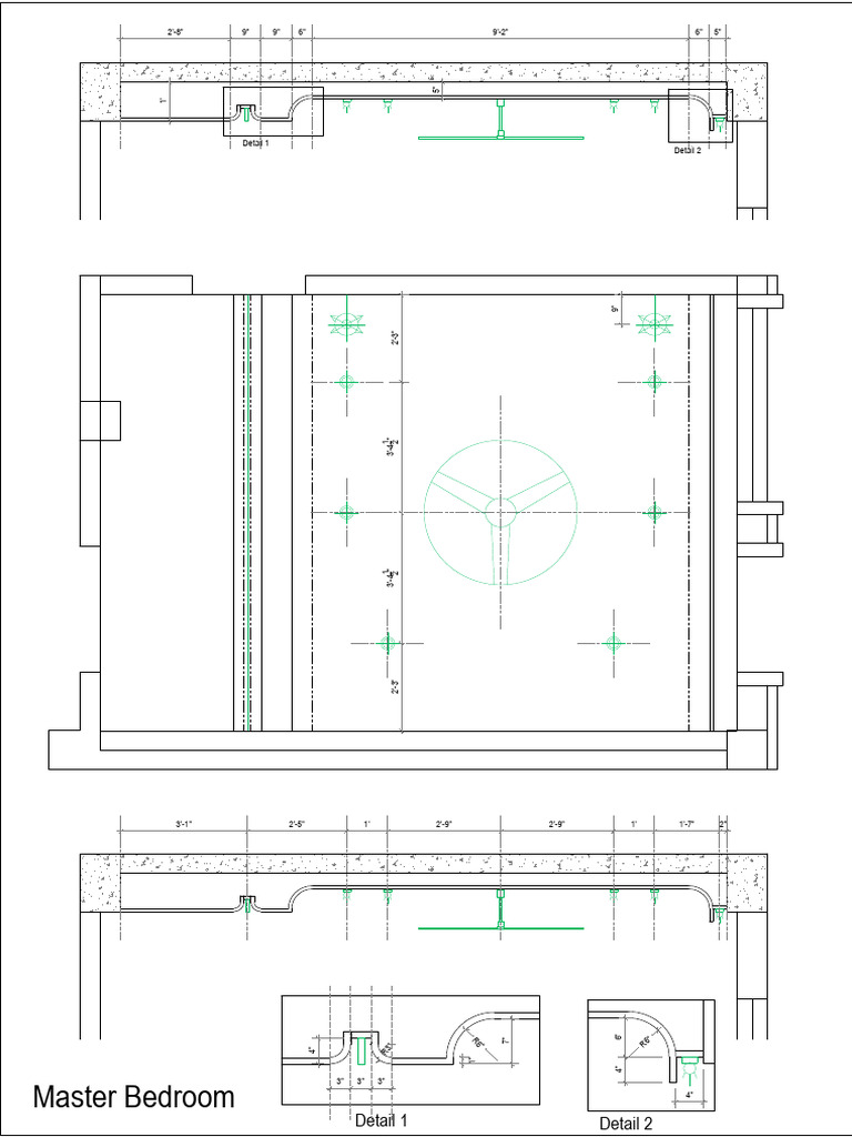 Master Bedroom AutoCAD Layout Plan | PDF