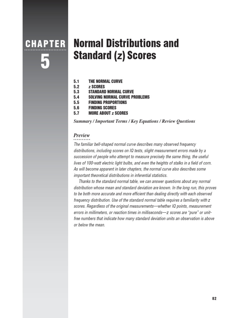 Understanding Normal Distributions and z Scores | PDF | Standard Score ...