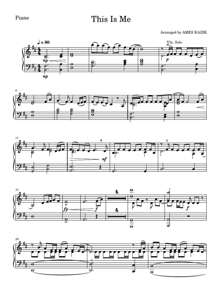 This Is Me (1) - Piano | PDF