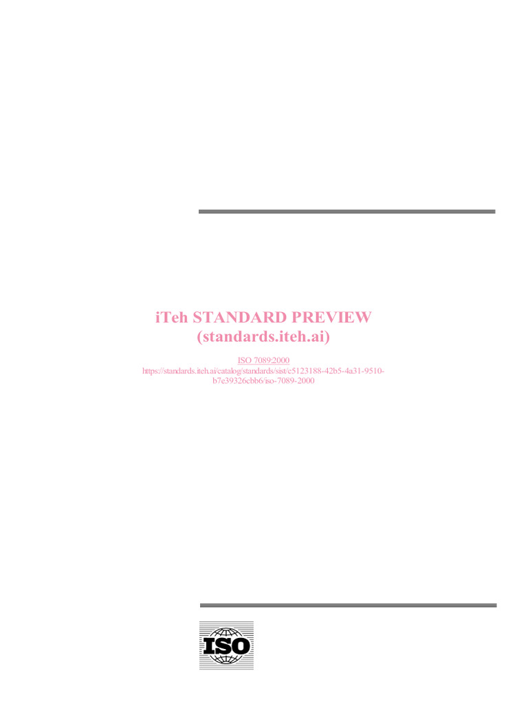 Norme ISO 7089: Rondelles plates A | PDF | Organisation internationale ...