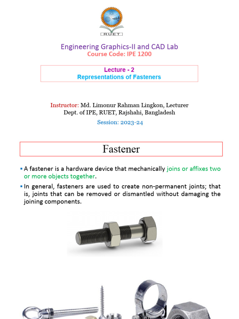Fastener Representations in IPE 1200 | PDF