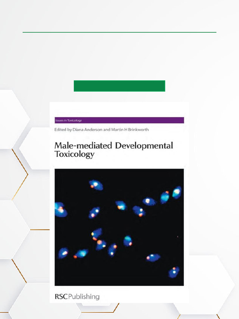 Male Mediated Developmental Toxicity 1st Edition Scribd PDF Download ...