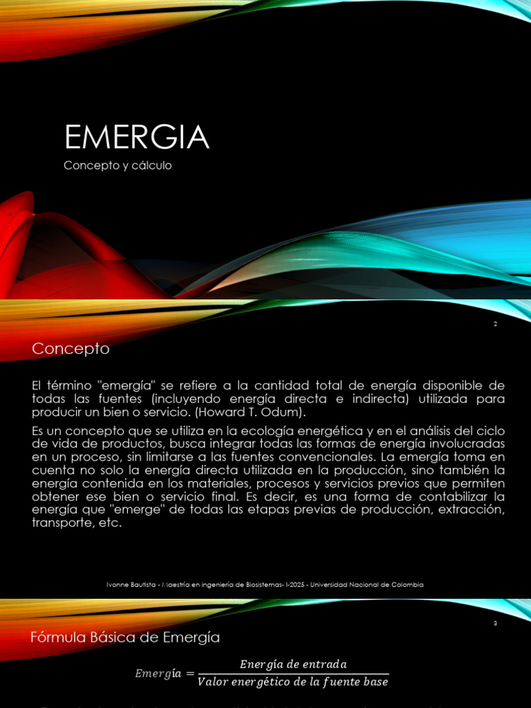 Significado y cálculo de emergía | PDF | Entorno natural | Economía y ...
