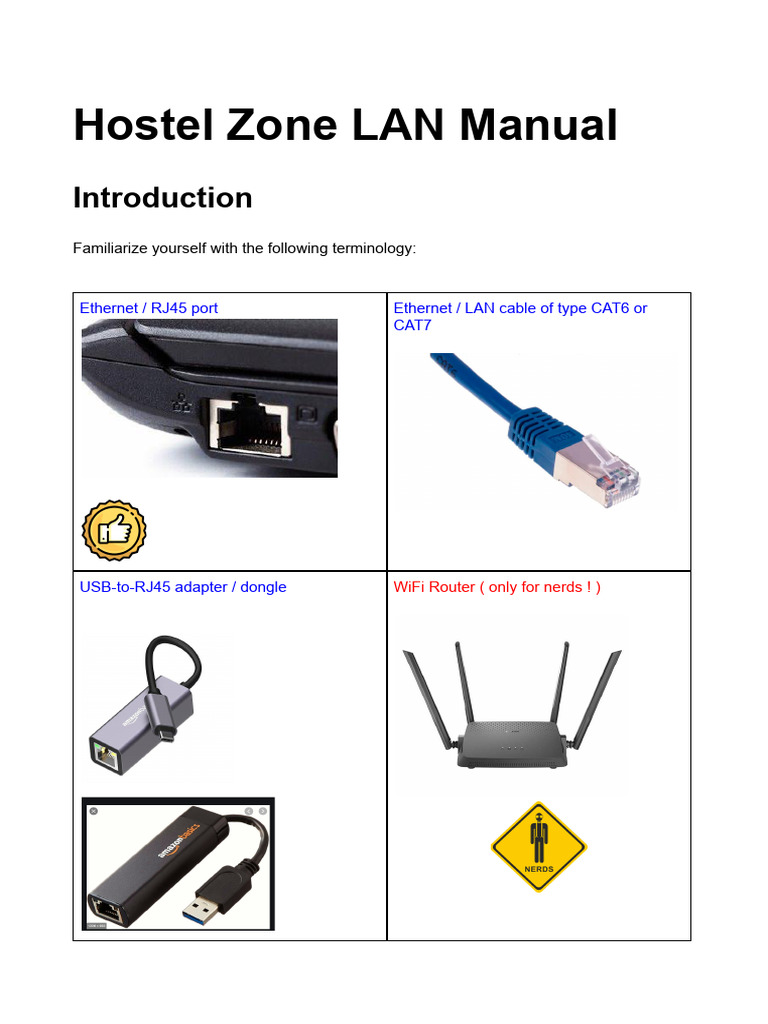 Hostel LAN Manual | PDF | Computer Network | Network Switch