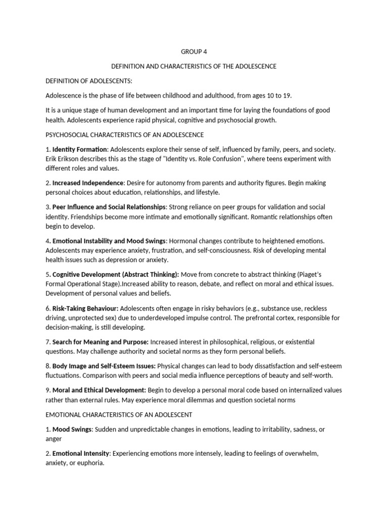 Adolescence and The Problems of Adolescence in The Community (MR Aminu ...