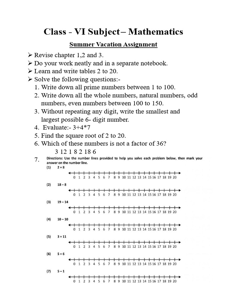 Class 6th Maths | PDF