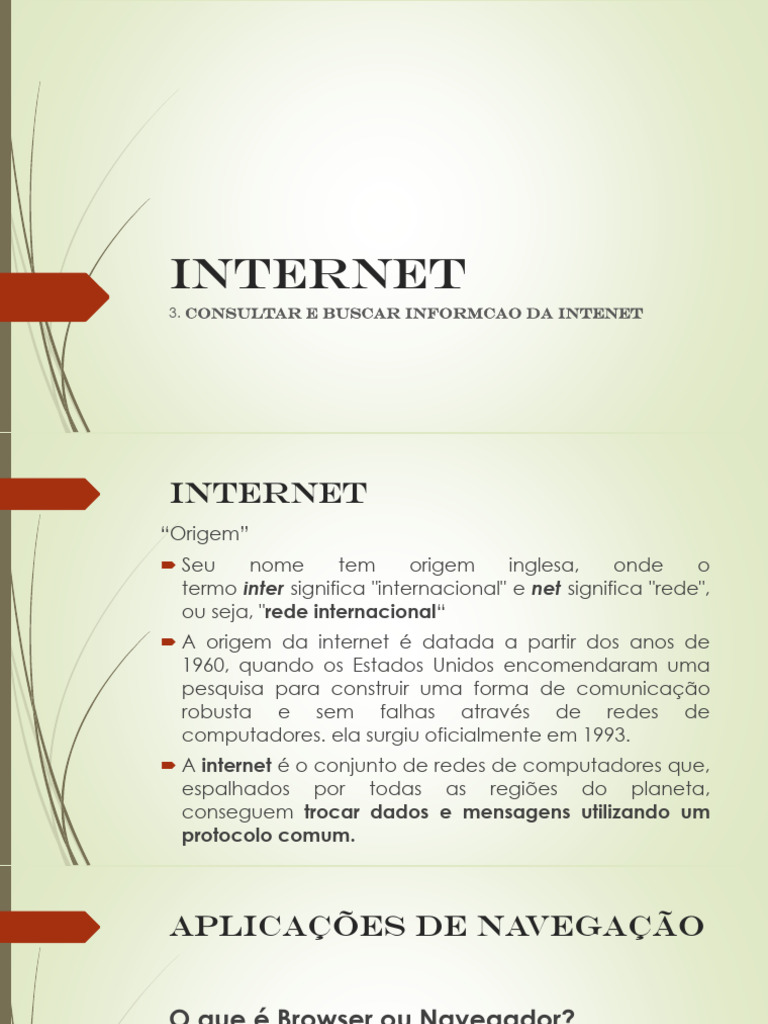 Aula Internet 2025 - 065846 | PDF | Sites | Rede mundial de computadores