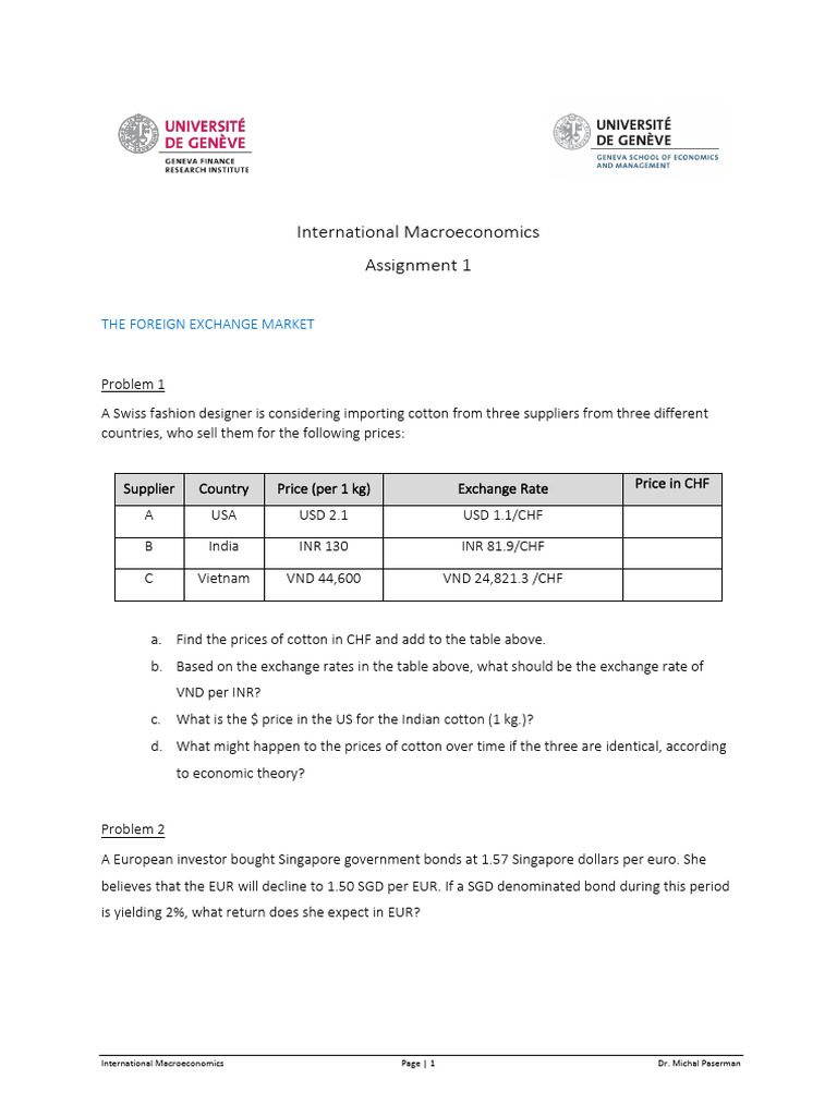 Assignment 1 | PDF | Option (Finance) | Put Option