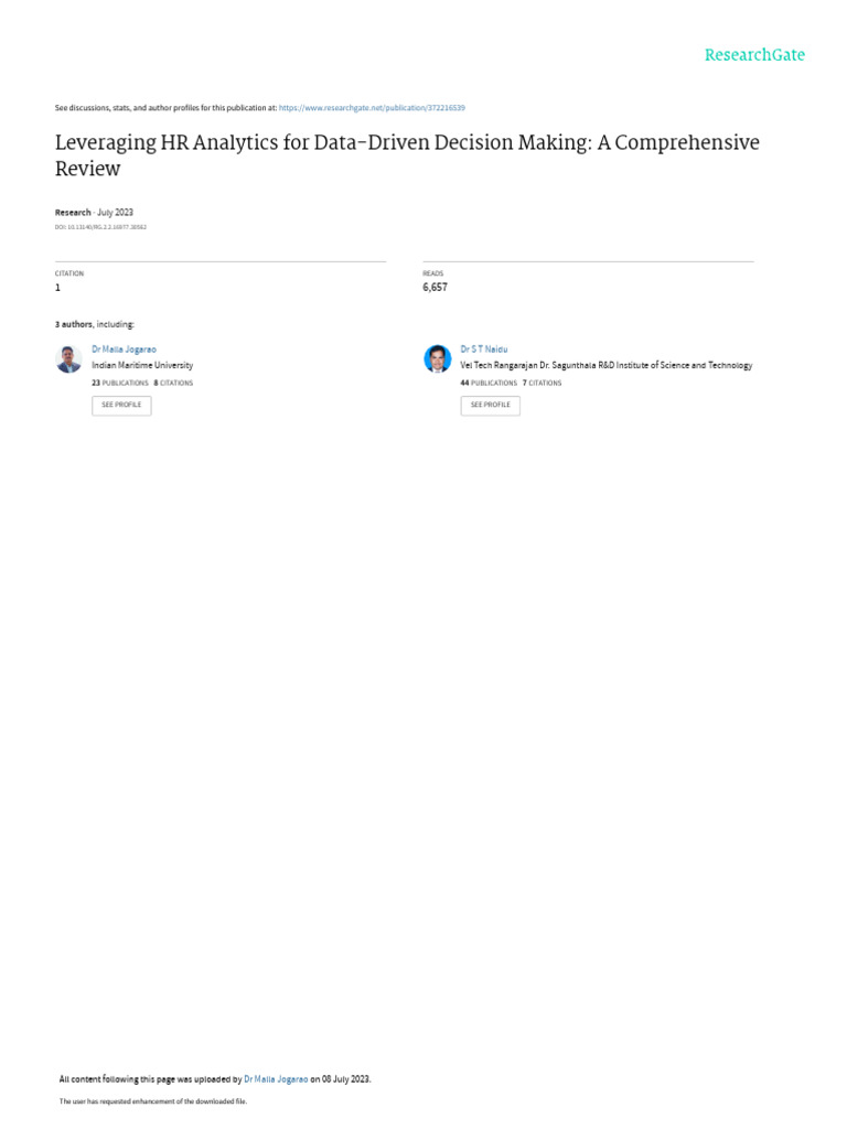 HR Analytics for Data-Driven Decisions | PDF | Employee Retention ...