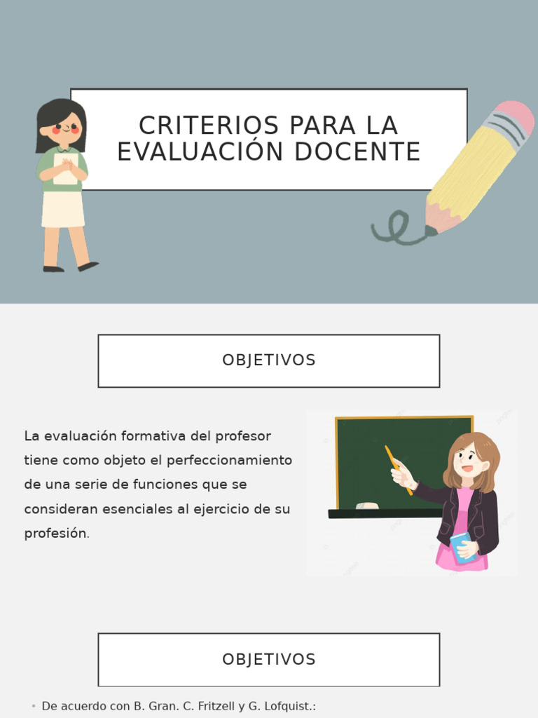 Criterios de Evaluación Docente Efectiva | PDF | Evaluación | Maestros