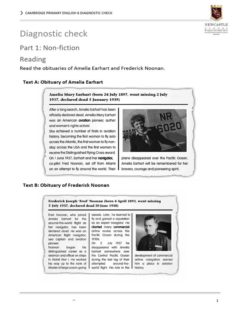 Grade 6 English Diagnostic Test | PDF | English Language | Linguistic ...