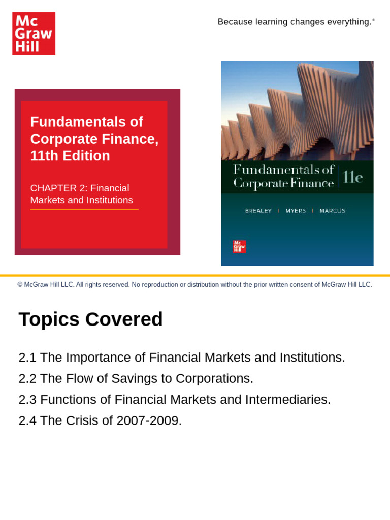 Financial Markets and Institutions Overview | PDF | Financial Markets ...