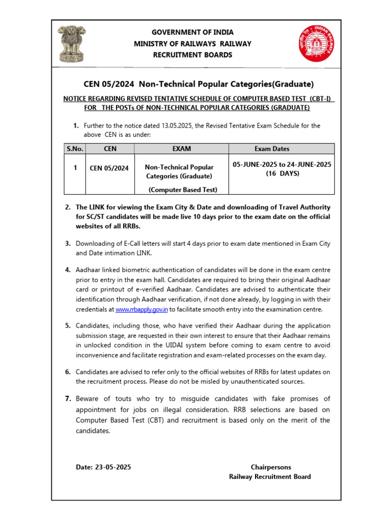 Revised Tentative Exam Date Combined | PDF