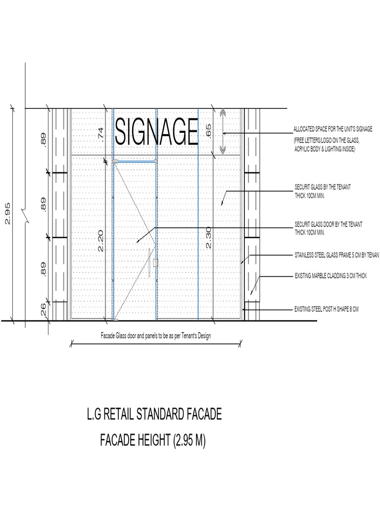 Tenant Design for Retail Facade Specifications | PDF