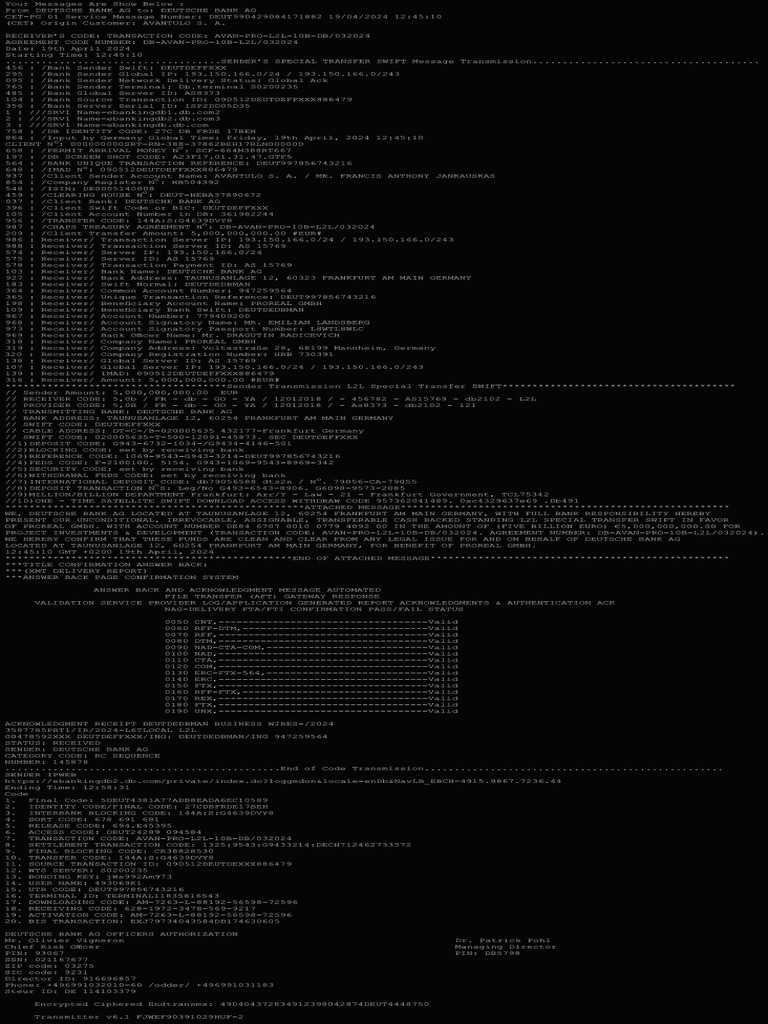 L2L Swift Ack Avant-Proreal | PDF