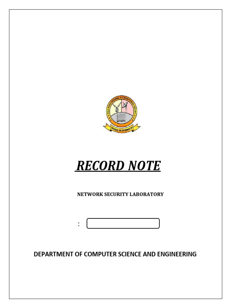 Network Security Lab Manual CCS354 | PDF | Computer Network ...
