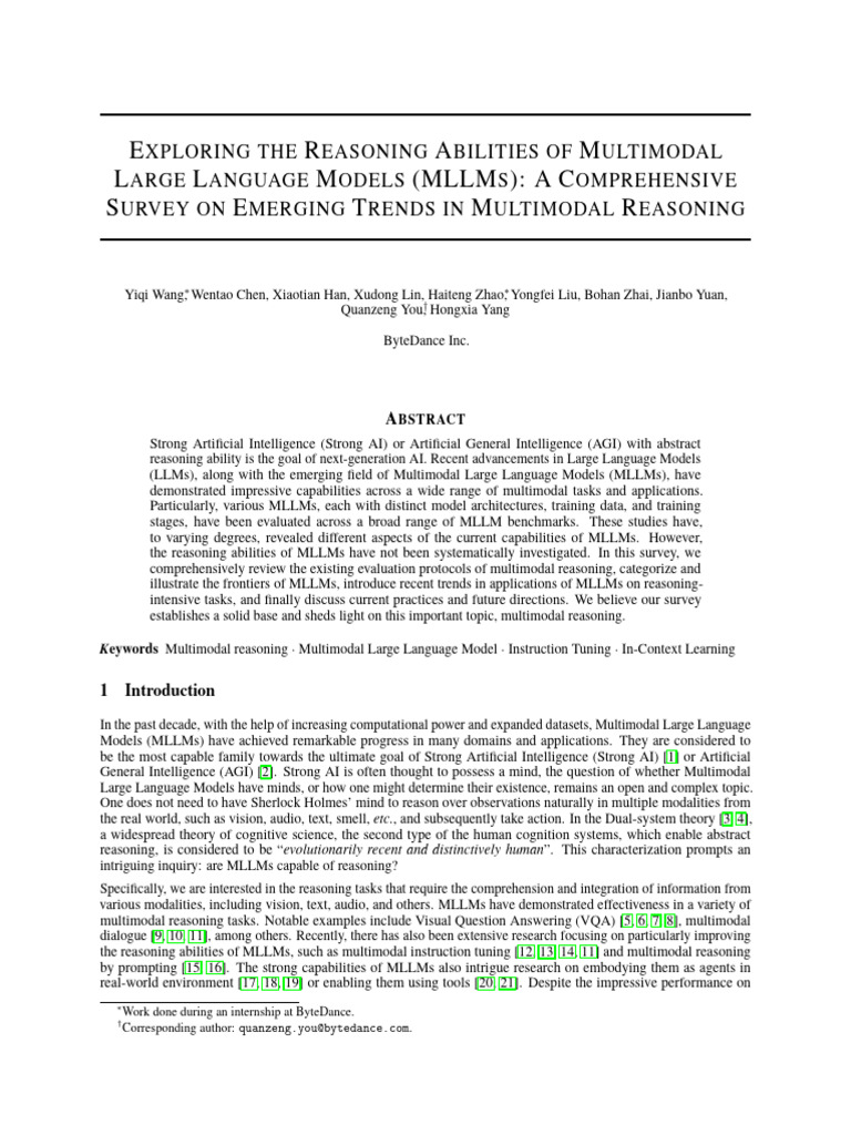 Exploring the Reasoning Abilities of Multimodal | PDF | Logic | Inference