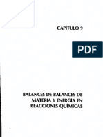 Capitulo 9 Balances de Materia y Enegía, Dr. Antonio Valiente