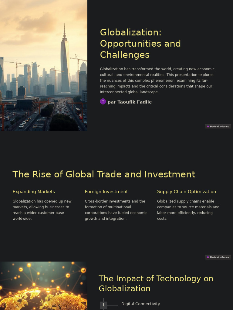 Globalization: Impacts and Insights | PDF | Globalization | Market ...