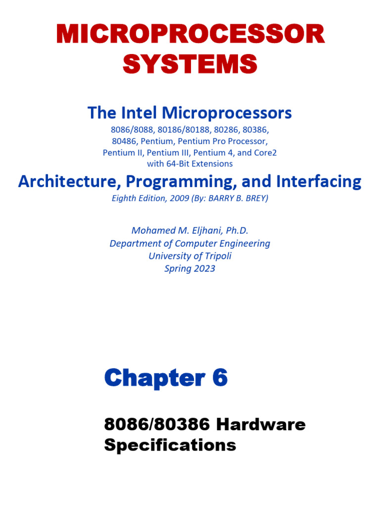80386 Microprocessor Overview | PDF | Input/Output | Computer Architecture