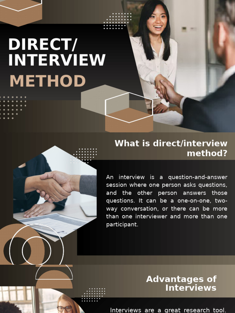 Direct Interview | PDF | Interview | Focus Group