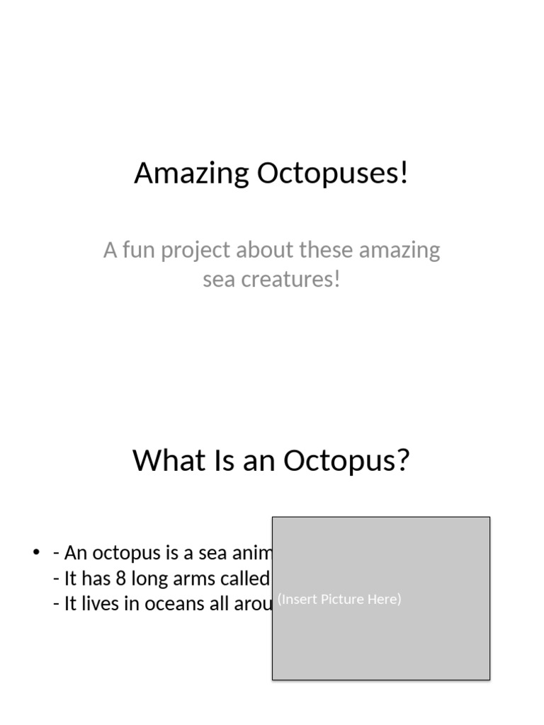 Octopuses Presentation Placeholders | PDF