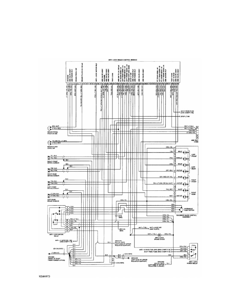 1993 Ford Taurus Wiring Diagrams PDF