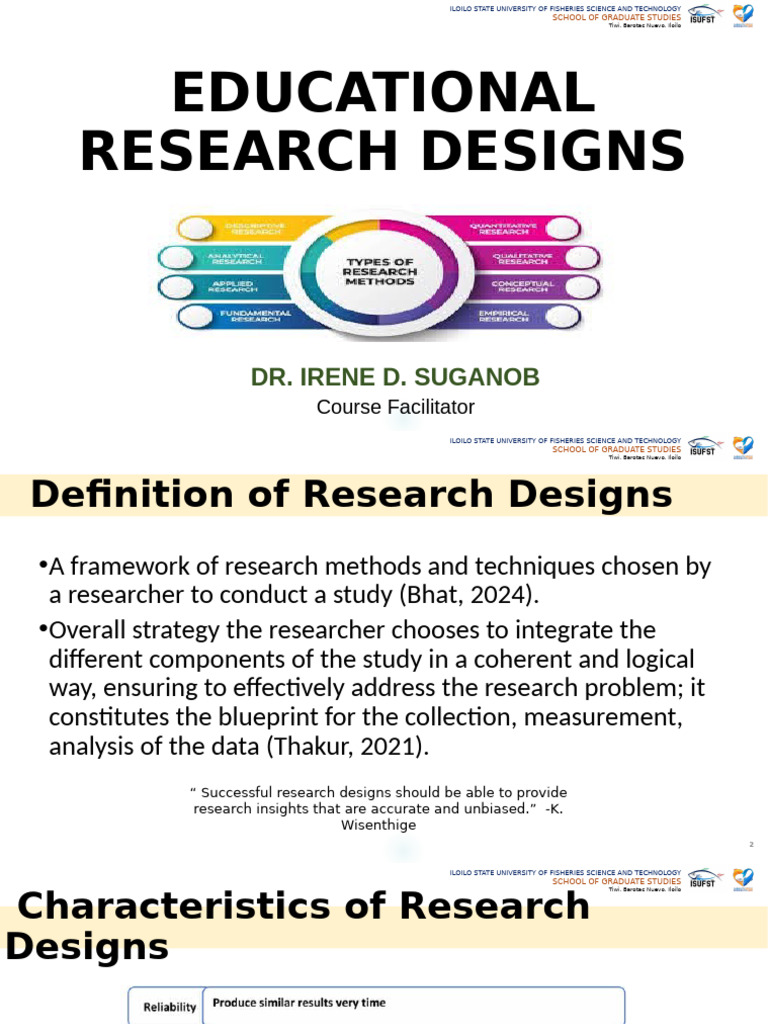 Unit 1 Introduction To Educational Research Designs | PDF | Methodology ...