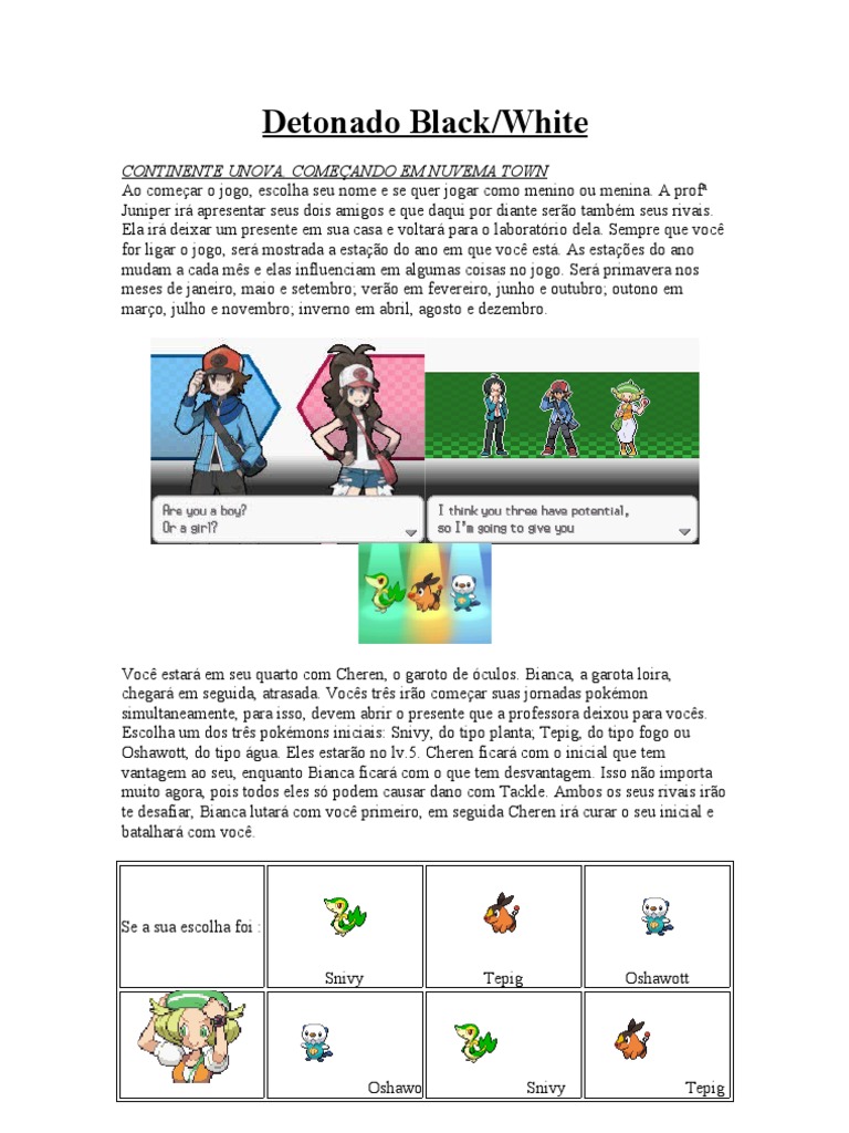 Pokémon Black e White 2 – Detonado do jogo